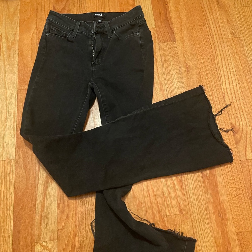 high rise bell canyon flare high waisted paige jeans
